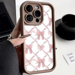 Ins Korea Bowknot telefoni&uuml;mbris iPhone 12 11 13 14 15 Pro Max &uuml;mbrisele iPhone XR XS X 7 8 Plus SE pehme silikoonist kristalliseerunud vibu kate For iPhone 15Pro Max