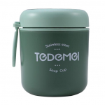 Roostevabast terasest l&otilde;unakarbi joogitass lusikaga Toidutermosiga isoleeritud supitermose konteineritega l&otilde;unakast 530ml tumesinine v&auml;rv