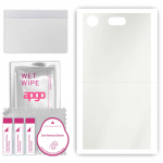 apgo MATTE Protective Skin Sticker for the back compatible with Sony Xperia XZ1 Compact, Wrap Film, Hydrogel Film, Flexible, Soft TPU with positioning