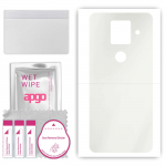 apgo MATTE Protective Skin Sticker for the back compatible with Sharp Aquos Sense4 Plus, Wrap Film, Hydrogel Film, Flexible, Soft TPU with positioning