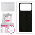 apgo Protective Skin Sticker for the back compatible with Doogee N40 Pro, Wrap Film, Foil, Vinyl - Pattern Matrix