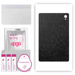 apgo skin sticker film foil vinyl for the BACK compatible with Acer Sospiro AS10W, scratch-resistant, easy to install - Black Honeycomb