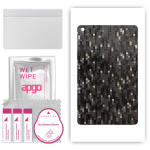 apgo Protective Skin Sticker for the back compatible with Alcatel 1T 10, Wrap Film, Foil, Vinyl - Pattern Carbon Black Pixel