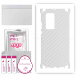 apgo Protective Skin Sticker for the back+sides compatible with Huawei P40 Pro, Full Wrap Film, Foil, Vinyl - Pattern Transparent Carbon
