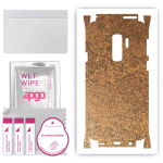 apgo Protective Skin Sticker for the back+sides compatible with Samsung Galaxy S9 Plus, Full Wrap Film, Foil, Vinyl - Pattern Rusty Copper