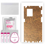 apgo Protective Skin Sticker for the back+sides compatible with Oppo Reno8 4G, Full Wrap Film, Foil, Vinyl - Pattern Rusty Copper