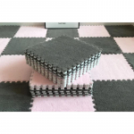 Pehme pl&uuml;&uuml;sist laste matt Beebi m&auml;ngumatt Beebi m&auml;nguasjad Eva Foam Puslevaip lastetoas Hoia soojas M&auml;ngumatt 30*30*1cm 20PCS roosa