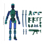 13 liigesega liikuv 3D prinditud nukum&auml;nguasi, 3. p&otilde;lvkonna mannekeennukk, meisterdamine kogu keha dekompressiooni artefakt One Size