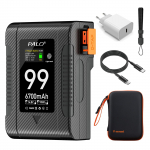 PALO 6700mAh BP-99W-C V-Lock V-kinnitusega aku Canon R5C 4K 60P BMPCC 6K Pro4K 60P Salvestamise iPhone 15 Pro jaoks Laadige kuni t&auml;is Standard + EU plug