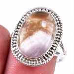 Looduslik Tiffany kivi v&auml;&auml;riskivi 925 prooviga h&otilde;be ehted s&otilde;rmus S.9 m7c01