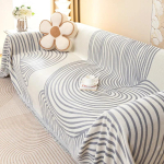 Diivanikate Riie R&auml;tik &Uuml;hes t&uuml;kis Universaalne Kate &Uuml;heosaline Kahepoolselt Kasutatav Tekk K&otilde;rge tihedusega &Scaron;enill Mugav Puudutus 180x130cm1pcs white