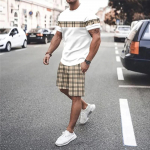 Meeste T-s&auml;rkide komplektid ja l&uuml;hikesed p&uuml;ksid Moodne digitr&uuml;kk, r&auml;tik vabaaja Suured meeste s&auml;rgid rannariided meeste suver&otilde;ivad L