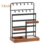 Juveeliriiul Suure mahutavusega mitmetasandiline stabiilne alus K&otilde;rvar&otilde;ngad S&otilde;rmused Kaelakeed K&auml;ev&otilde;rud Vitriinhoidja Kaup Vitriin Ehete Organiseerija Juveelialus must