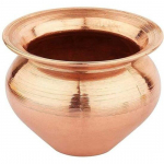 Tanirika Vask V&auml;ike Kalash Lota - Templi ja Pooja Eesm&auml;rk (V&auml;ike Kala&scaron;nikovi disain)-140 G--1 tk vaskne kalash//Ekspordikvaliteet