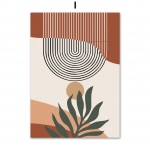 Lehed P&auml;ike Vikerkaar Abstraktne Boho Seinakunst L&otilde;uendimaal Skandinaavia Plakatid ja Prindid Seina Pildid Elutuppa Kodu Dekoratsioon 21X30cm No Frame