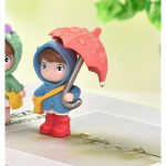 Armsad vihmavarjud paarile auto sisekujundus tegevusfiguurid Auto tahavaatepeegli armatuurlaua kaunistused autotarvikutele