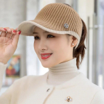 Naiste m&uuml;ts, korea moe, naiste &uuml;laosa, villane m&uuml;ts, kootud soe talvem&uuml;ts, keelek&uuml;bar beež