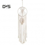 Rippuv unen&auml;op&uuml;&uuml;dja ​​K&auml;sitsi valmistatud Boheemi puuvillast k&ouml;iest tutid T&auml;ht Kuu Leht &Ouml;&ouml;kull Magamistoa Seinakunst Rippkaunistus ripats Owl