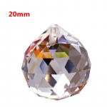 5-suurune l&auml;bipaistev pallipall prisma feng shui sf&auml;&auml;ri p&auml;ikese rippuv kristallp&uuml;&uuml;dja ​​tahulised aksessuaarid 20mm