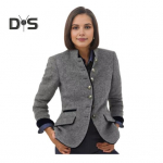 S&uuml;gistalv naiste mantel, kontrastses v&auml;rvitoonis, krae, n&ouml;&ouml;biga pikad varrukad Paks kardigan soe villane jope S