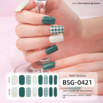 Geel-manik&uuml;&uuml;ri kleebised poolkuivanud k&uuml;&uuml;nekleebised 3D kuumstantsimisvalgustus veekindlad k&uuml;&uuml;nekleebised BSG-0394