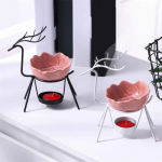 Roostevabast terasest hirve viirukip&otilde;leti k&uuml;&uuml;nlahoidja aroomip&otilde;leti eeterlik &otilde;li lamp elutoa kaunistus uusaasta kaunistused valge