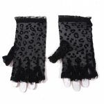 Naiste moodne pitsist v&otilde;rkkindad &otilde;hukesed pools&otilde;rmega retro elegantsed leopardimustriga kindad One Size kohv