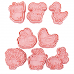 8tk Cartoon Farm Animals K&uuml;psisevormid K&uuml;psisepressi vormid DIY K&ouml;&ouml;gitarvikud K&uuml;psisel&otilde;ikurid K&uuml;psisel&otilde;ikurid