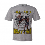 Tiger Muay Thai T-s&auml;rk Kick Boxing 3D-tr&uuml;kk T&auml;toveering Kaitse Surematu Kiiresti Kuivav Meeste Naiste Unisex L&uuml;hikeste Varrukatega &Uuml;mmarguse Kaelusega MMA Segav&otilde;itluskunst Puuvill XS