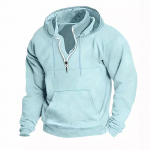 Moodne kapuuts Meeste p&uuml;stkrae, lukuga kapuutsiga spordi- ja vabaaja kapuuts XL must