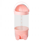 Suure mahutavusega nukkude hoiukast Multifunktsionaalne nukkude hoiup&uuml;tt Liigutatav plastikust kast laste m&auml;ngutuppa 65 roosa