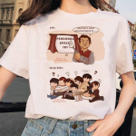 K Pot Streyki naiste T-s&auml;rk Kip Streyki T-s&auml;rk Hip Hop Harajuku Kawaii 90ndad S valge