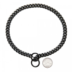 18K kullast kett koera kaelarihm 10MM Kuuba l&uuml;likett roostevabast terasest metallist l&uuml;lid jalutamiseks treenimiseks kaelarihm v&auml;ikestele keskmistele suurtele koertele 16inch (41cm)