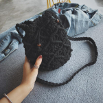 Suvine uus vee-&auml;mbrikott Korea versioon Rannamuruga kootud kott &Otilde;&otilde;nes kootud &otilde;lakott Ristkehaga kott V&auml;ike kott T&uuml;druk 18x10x21cm khaki