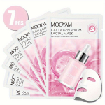 7 tk Kollageeni n&auml;omaskikomplekt Niisutav ja pinguldav, rikas h&uuml;aluroonhappe, E-vitamiini ja nikotiinamiidi sisaldusega L&otilde;hnavaba h&uuml;poallergeenne n&auml;omask 7pcs