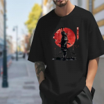 Uus suvine meeste moe T-s&auml;rk Personality Ninja Prinditud meeste T-s&auml;rk top XS must
