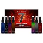 VILLAIN 7 Deadly Scents Trial Pack Of 7 X 8 Ml Pocket Perfume For Men PremiumPerfumes For Men Eau De Parfum Spicy, Woody, Aquatic, Oud