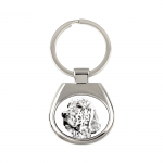 English setter, Lawerack, Laverack - keychain with a dog, keychain with a print, personalized pendant from the Art-Dog brand