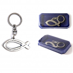 Fish - Silver-plated key ring, purse decoration, backpack pendant by Art-Dog brand