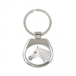 Boulonnais Horse - keychain with a horse, keychain with a print, personalized pendant from the Art-Dog brand