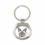 Siamese - keychain with a cat, keychain with a print, personalized pendant from the Art-Dog brand