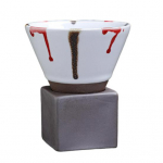 150 ml keraamiline lehtriga kohvitass p&otilde;hjaga Kuumakindel k&auml;sitsi valmistatud Jaapani stiilis latte cappuccino tee espresso kitsenev kruus S&uuml;nnip&auml;evakink 150ML