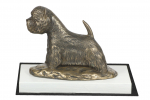 West Highland White Terrier, Westie, Westy - dog figurine, figure on a white base, trophy for Art-Dog dog show exhibition