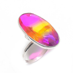 Natural Bi-Color Tourmaline 925 Sterling Silver Jewelry Ring Size 7.5 s2n90