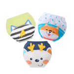 3PC veekindlad korduvkasutatavad puuvillased beebitreeningp&uuml;ksid, imiku l&uuml;hikesed p&uuml;ksid, aluspesu, riie, beebim&auml;hkmed, alusp&uuml;ksid S 6-9KG