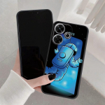 Astronauti mustriga pehme silikoon&uuml;mbris Samsung A55 A35 M35 S24 Xiaomi Redmi Note 13 Poco C65 iPhone 15 kaamerale p&otilde;rutuskindel kaitseraua kate Samsung Galaxy S20