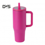 40 oz termotassiga roostevabast terasest trummel koos &uuml;mberp&ouml;&ouml;ratava &otilde;lega lekkekindla isolatsiooniga reisikruus k&auml;epidemega kodukontori auto jaoks 1200ml must