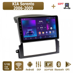 Android Carplay autoraadio KIA Sorento 2006-2009 multimeediumipleieri peakomplekti stereo-GPS-i navigatsioonis&uuml;steemi jaoks BT WIFI 2+32GB 1+16GB