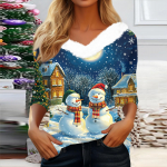 3/4 varrukatega s&auml;rgid naistele J&otilde;ulutr&uuml;kiga graafilised t-s&auml;rgid Pluusid Suures suuruses vabaaja n&ouml;&ouml;biga topid Pullover M