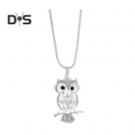 &Ouml;&ouml;kull Kaelakee Kampsun kett Faux Opal Rhinestone Decor sulam riided Ehted Tutvumisleht ballipidu R&otilde;ivaste kaunistus kaelakee h&otilde;be
